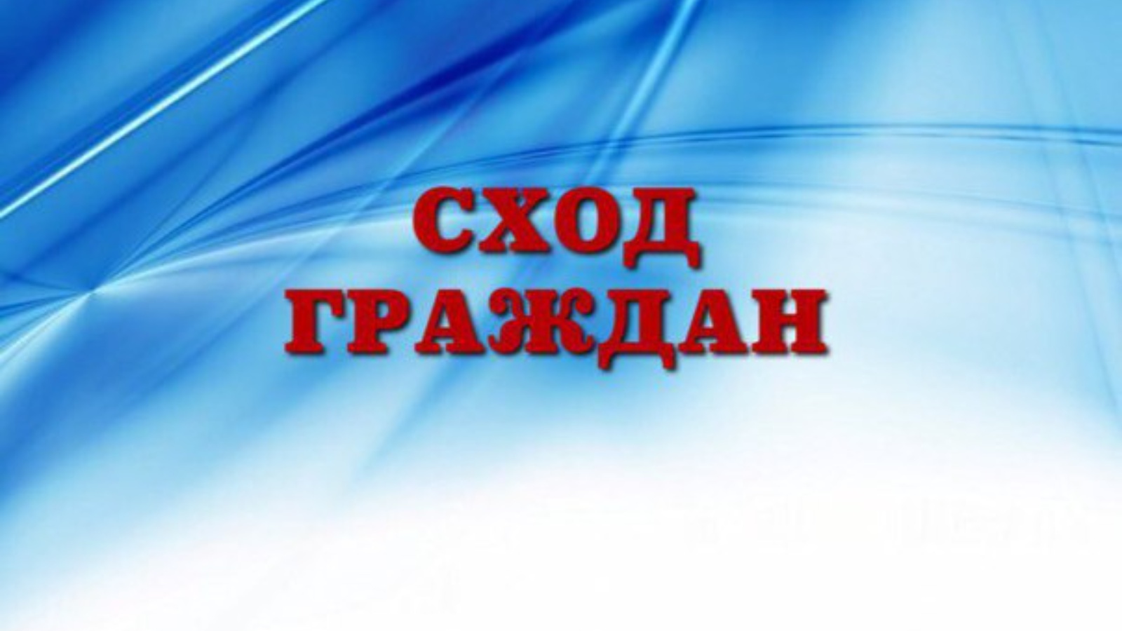 Сход граждан.
